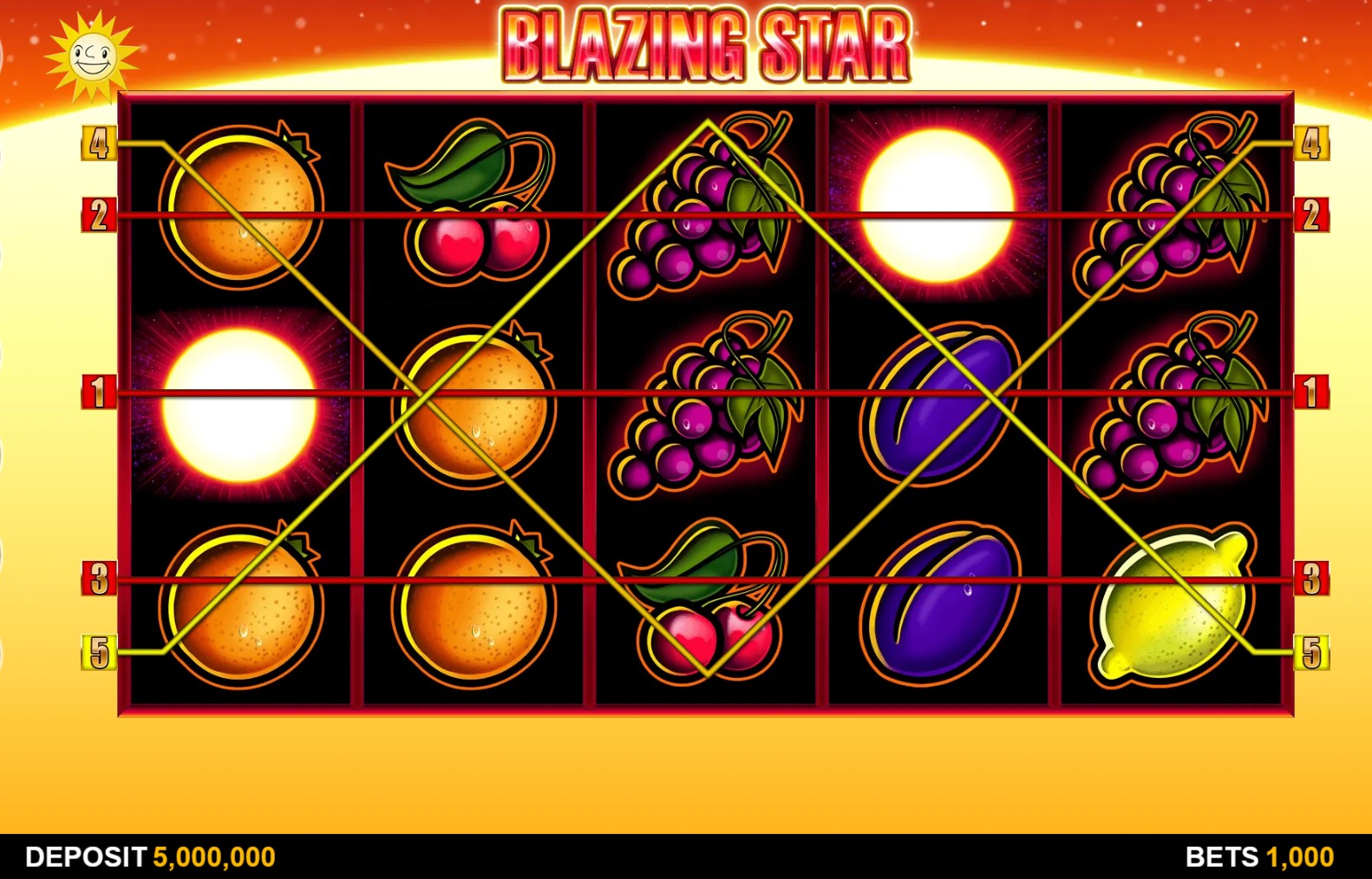 Blazing Star Slot gameplay image